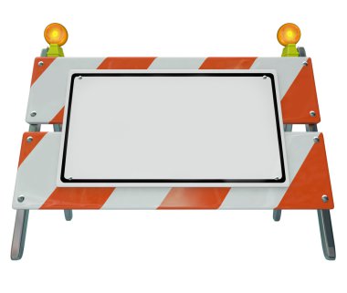 Barricade Barrier Construction Road Sign