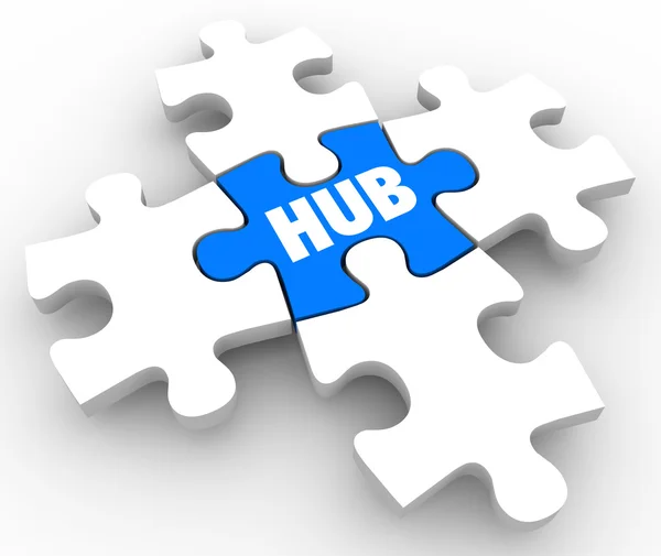 Hub Central Connection — 图库照片
