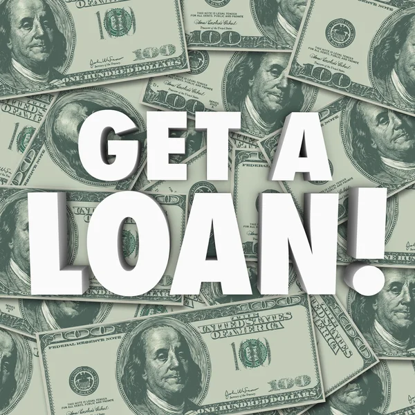 Obtenir un prêt emprunter de l'argent — Photo