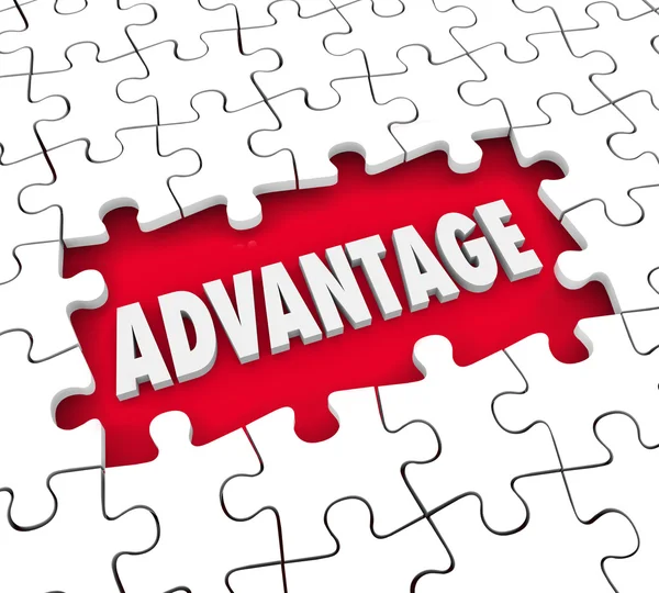 Advantage Puzzle Piece — Stockfoto