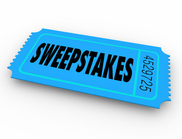 Sweepstakes Lucky Winning Ticket