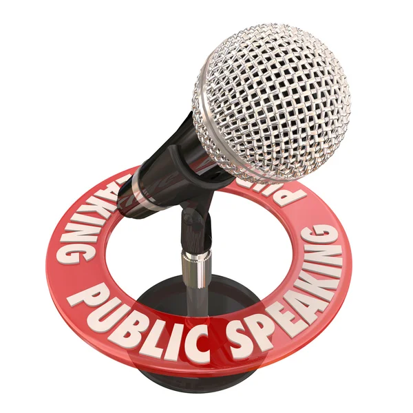 Microphone de parole en public — Photo