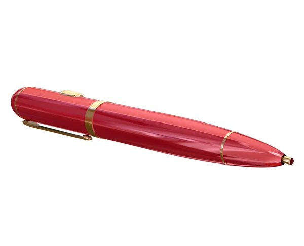 Red Metal Pen — Stock Photo, Image