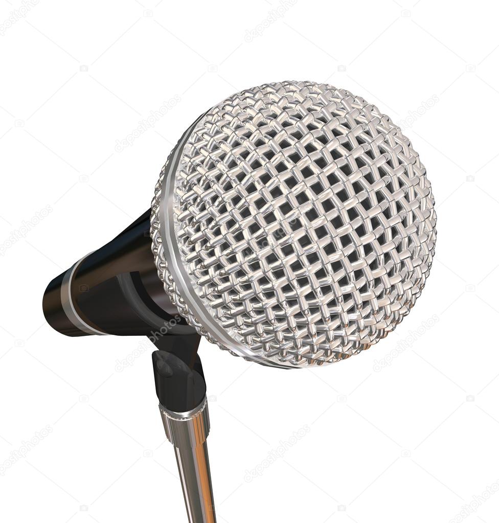 Microphone on Stand Stage
