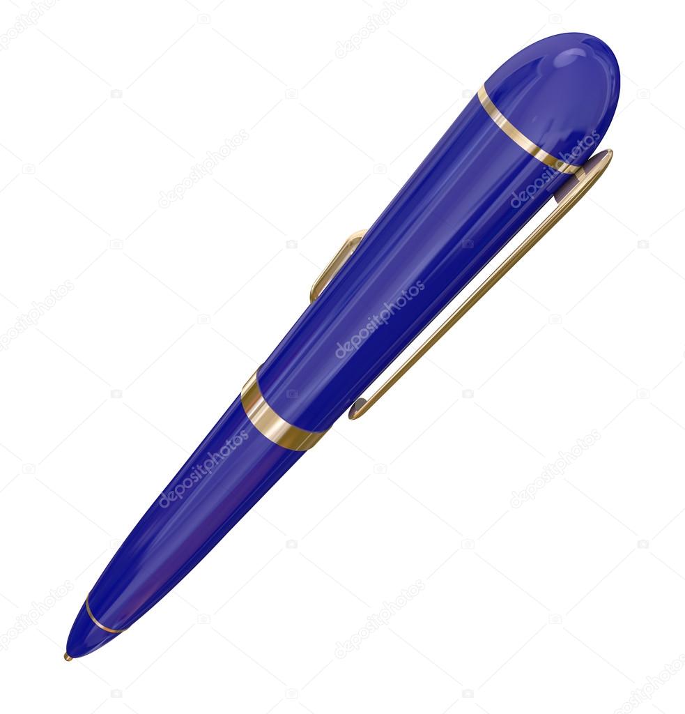 Blue Metal Pen