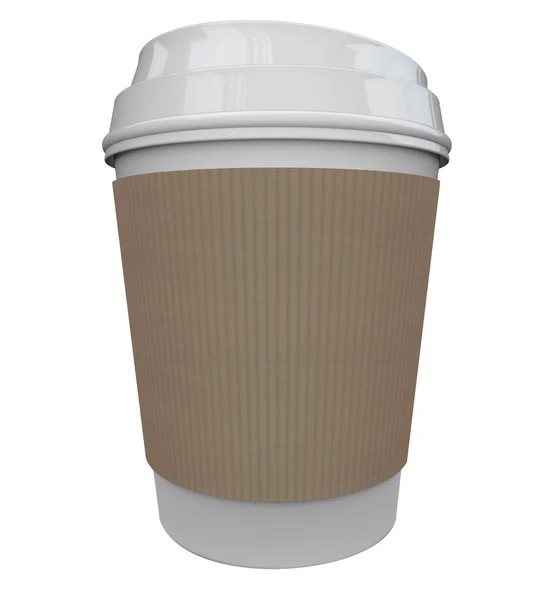 プラスチック製のコーヒー カップ — ストック写真