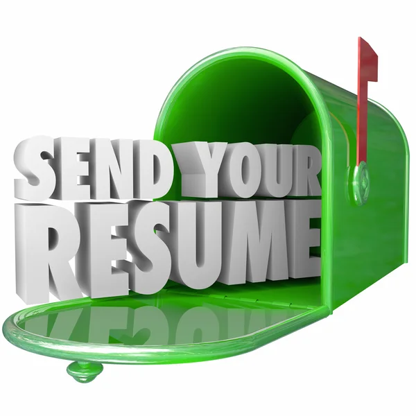 Send Your Resume — 图库照片