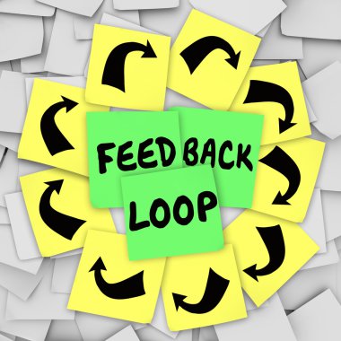 Feedback Loop Sticky Note clipart