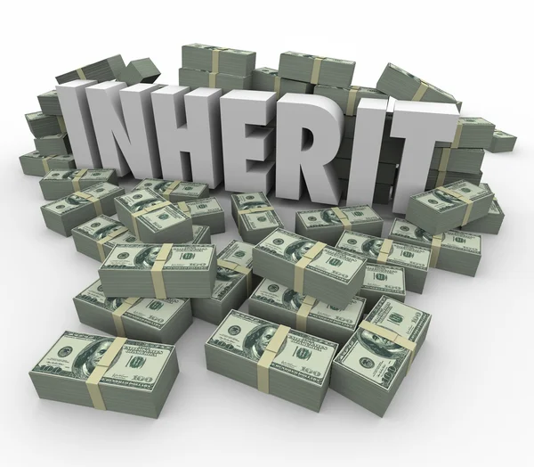 Inherit Word Money Cash — Stockfoto