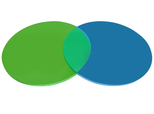 Синие зеленые круги — стоковое фото