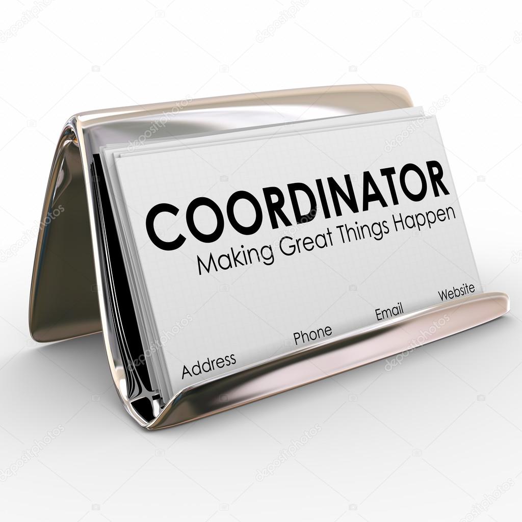 Coordinator Business Card Holder