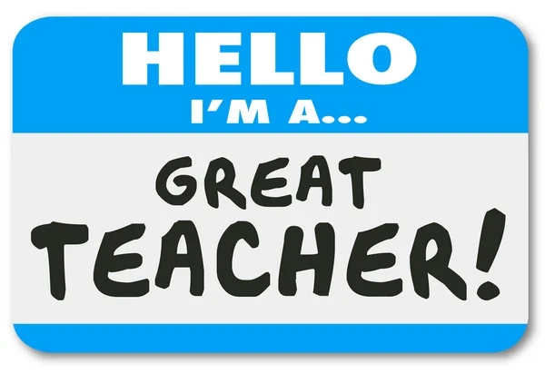 I'm a Great Teacher — 图库照片