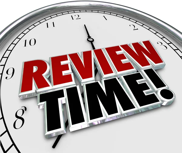 Review Time Clock Reminder — Stock Photo, Image