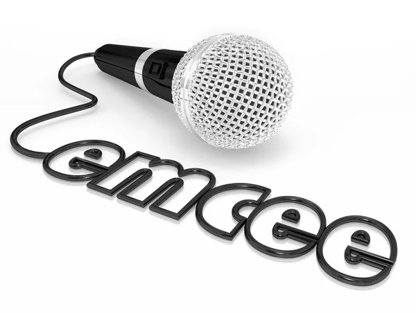 Emcee Microphone Cord — Stock Photo, Image