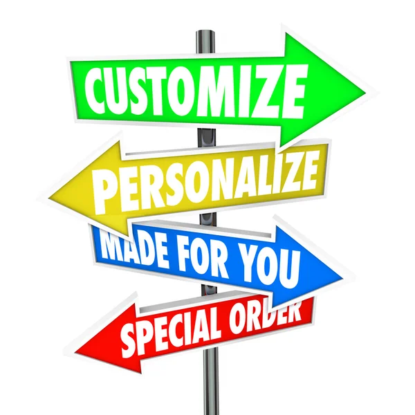 Customize Personalize Made — Stock Photo, Image