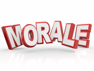 Morale 3d Word Company clipart