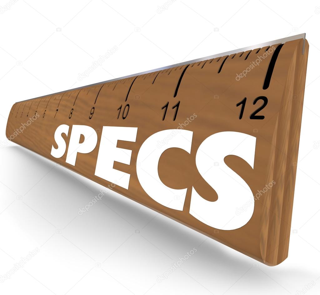 Specs Word Ruler Specifications
