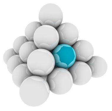 Top benzersiz mavi farklı