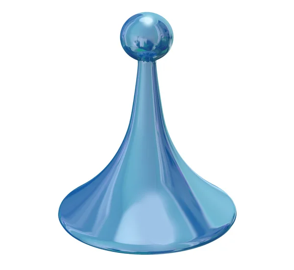 Blue Board Game Piece — Stock Photo, Image