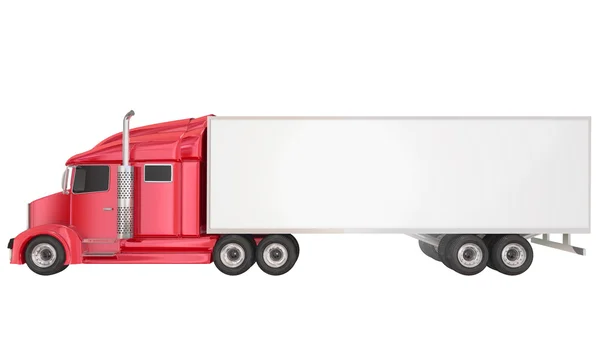 Red   Truck Blank Copy Space — Stock Photo, Image