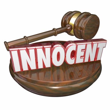 Innocent Not Guilty Judge clipart