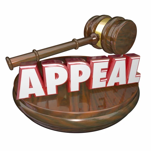 Appeal Word Judge — Stock Photo, Image