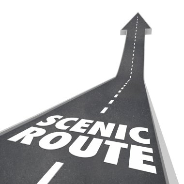 Scenic Route words clipart