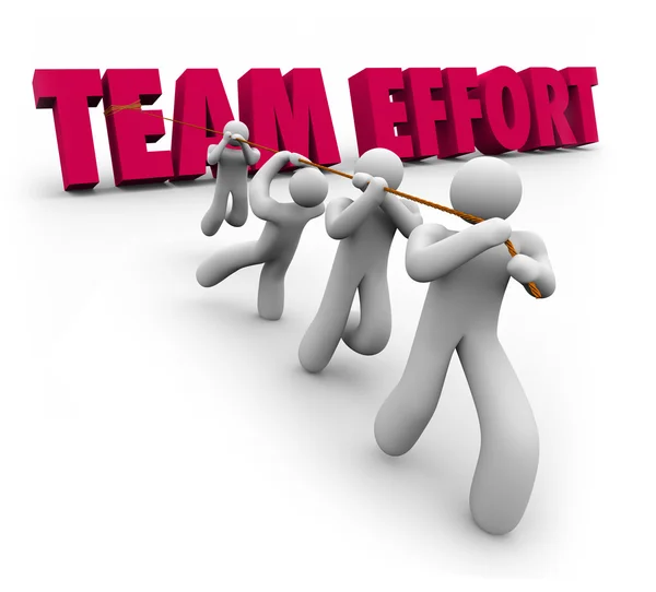 Parole del Team Effort — Foto Stock