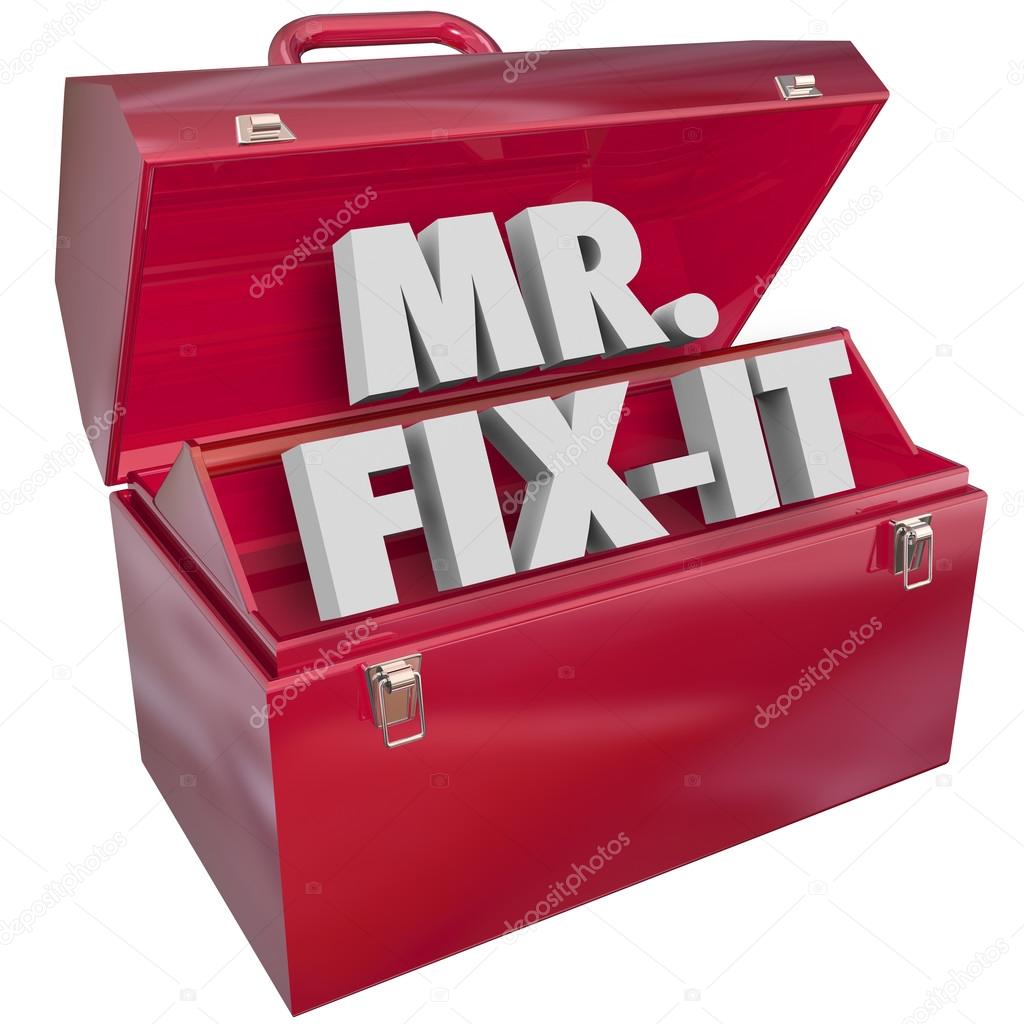 Mr. Fix-It words inside