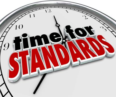 Time for Standards Clock clipart