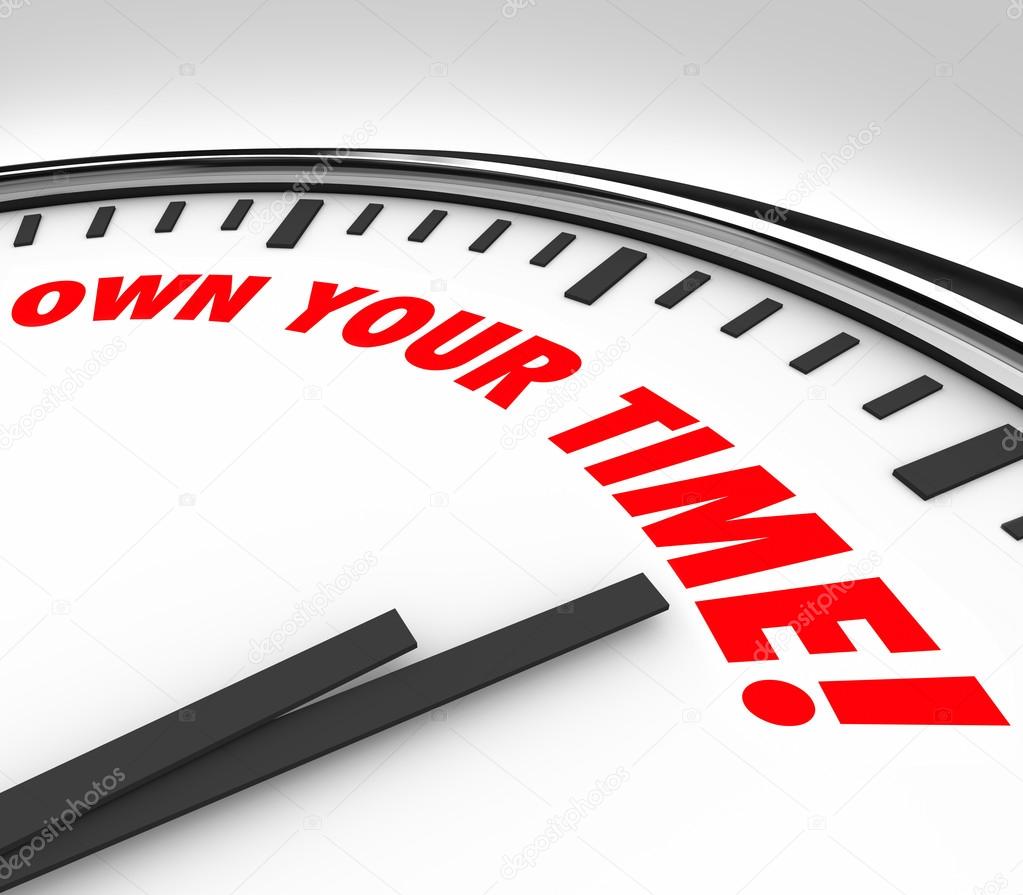 Own Your Time Clock Words