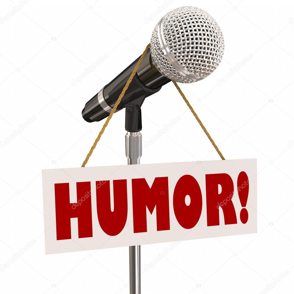 Humor Sign on Microphone