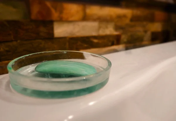 Soap Dish Bath Tup Wash Up Blank Copy Space — 图库照片