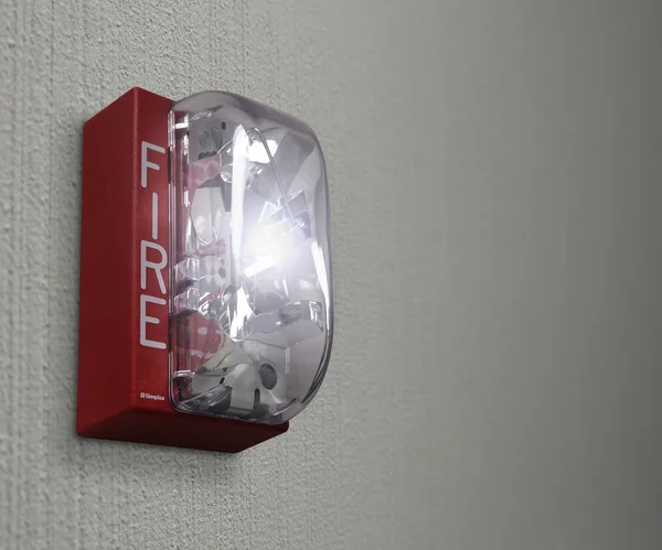 Fire Drill on Wall Alarm Emergency — 스톡 사진