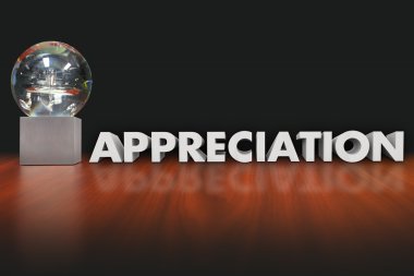 Appreciation Word Award Trophy