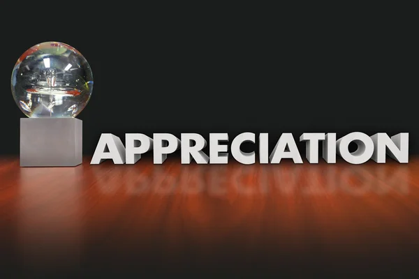 Appreciation Word Award Trophy — Stockfoto