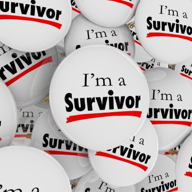 I'm a Survivor Buttons Pins