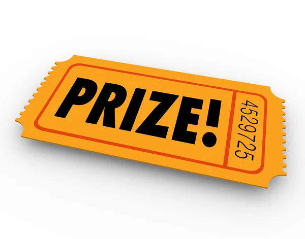 Prize Winning Ticket Award — Stockfoto