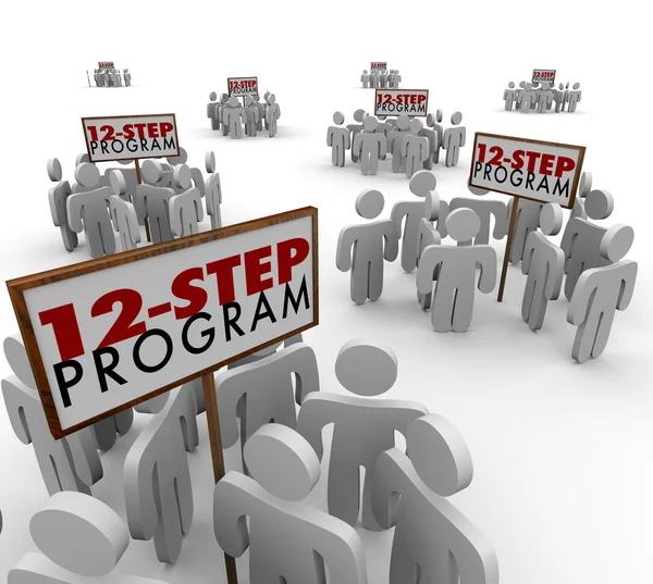 12 Step Program Support Group — Stockfoto