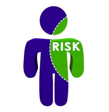 Risk Word Dotted Line clipart