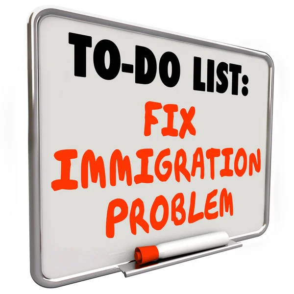 Fix Immigration Problem — Stock Photo, Image