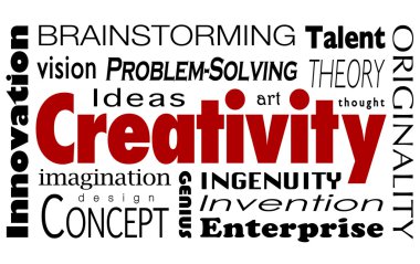 Creativity Word Collage clipart