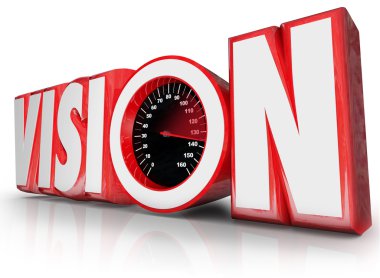 Vizyon 3d Word hız göstergesi