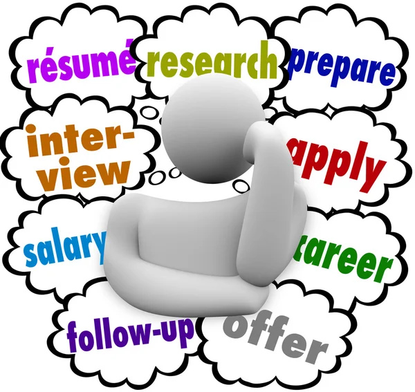 Resume Job Hunting — Stock Photo, Image