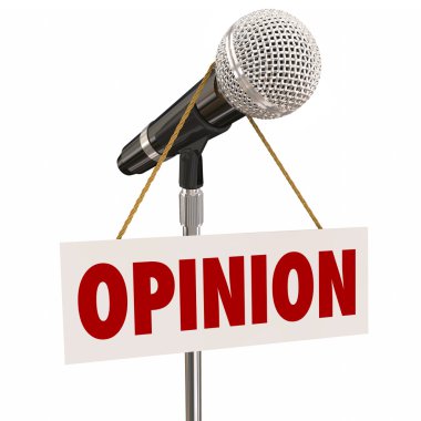 Opinion Microphone Sign clipart