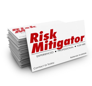 Risk Mitigator Business Cards clipart