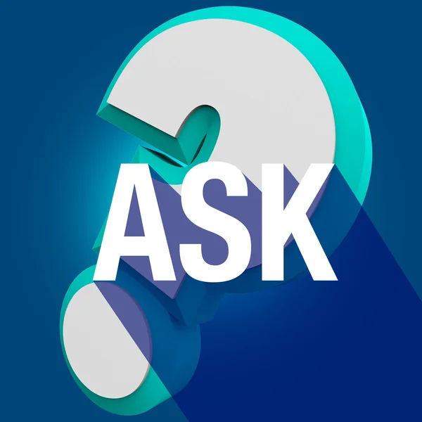 Fråga fråga Mark Symbol — Stockfoto