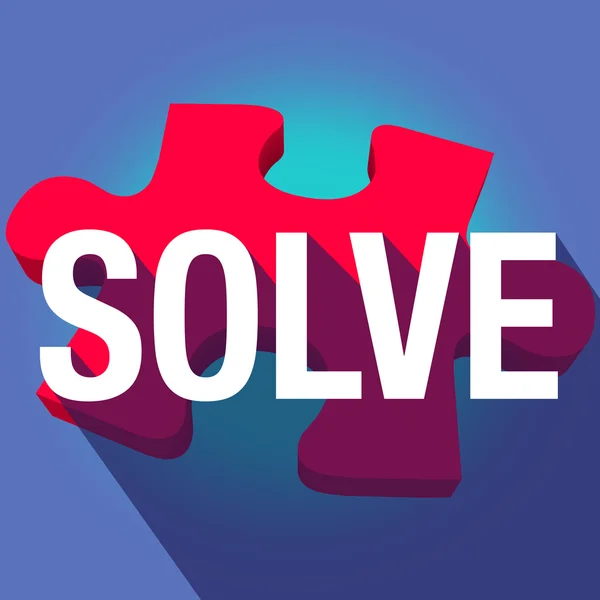 Solve Puzze Piece — Stock Photo, Image