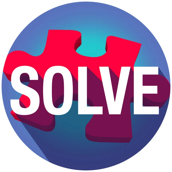 Solve Puzze Piece — Stock Photo, Image
