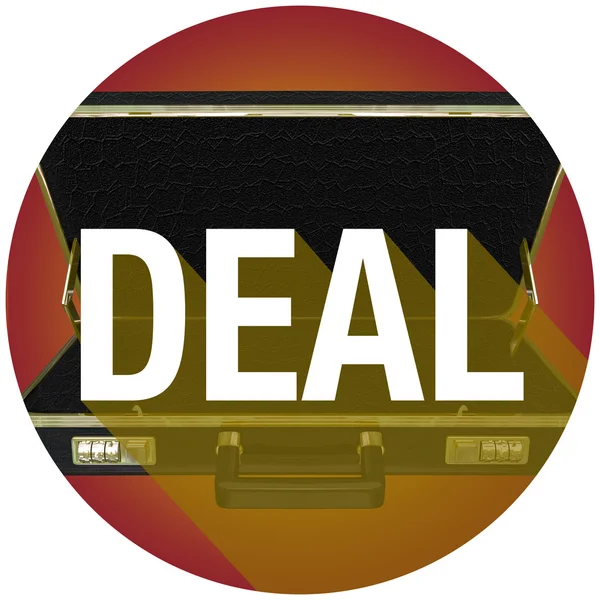 Deal Briefcase Word — Stock Photo, Image